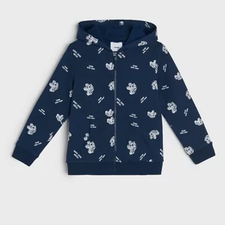 Swetry dla chłopców - Sinsay - Bluza rozpinana - Granatowy - grafika 1
