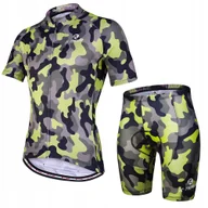 Spodenki rowerowe - Spodenki Rowerowe Koszulka Komplet Męski Z WKŁADKĄ ŻELOWĄ X-Tiger JAKOŚĆ XL - miniaturka - grafika 1