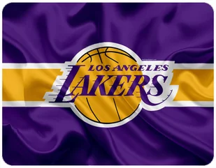 PODKŁADKA POD MYSZKĘ LOS ANGELES LAKERS 23x19CM DO LAPTOPA - Podkładki pod mysz - miniaturka - grafika 1