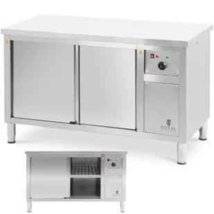 Szafa grzewcza podgrzewacz do talerzy 30-80 C 140 x 70 x 85 cm 2.4kW - Piece, kotły  i płyty grzejne gastronomiczne - miniaturka - grafika 1