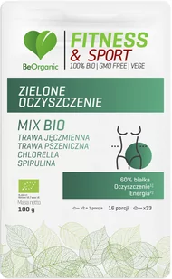 Bio Tech BE ORGANIC (suplementy diety) MIESZANKA ZIELONE OCZYSZCZENIE W PROSZKU 100 g - BE ORGANIC (FITNESS & SPORT) - Witaminy i minerały dla sportowców - miniaturka - grafika 1