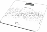 Wagi łazienkowe - Little Balance Talking Voice Biały Czarny szkło hartowane - miniaturka - grafika 1