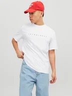 Koszulki męskie - Jack & Jones Koszulka w kolorze białym - miniaturka - grafika 1