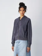 Bluzy damskie - Champion Bluza w kolorze antracytowym - miniaturka - grafika 1