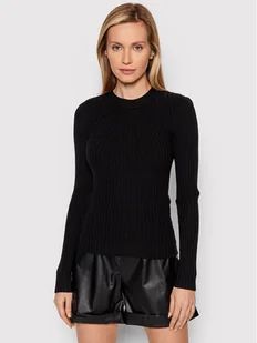 Pieces Sweter Crista 17115047 Czarny Slim Fit - Swetry damskie - miniaturka - grafika 1