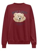 Bluzy damskie - ONLY Bluza w kolorze czerwonym - miniaturka - grafika 1