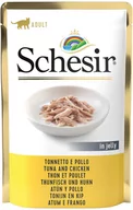 Mokra karma dla kotów - Schesir w galarecie, saszetki, 6 x 85 g - Tuńczyk z kurczakiem - miniaturka - grafika 1