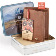 Portfele - Portfel skórzany PTN 348 2-1-4 Hunter - miniaturka - grafika 1