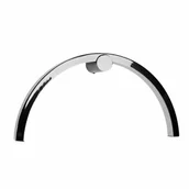 Lampy ścienne - Kinkiet ścienny Trio W0335 Maxlight LED 16W 3000K IP44 półokrąg czarny - miniaturka - grafika 1