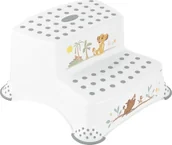 Krzesełka i taborety dla dzieci - Podest dwustopniowy igor Lion King biały - miniaturka - grafika 1