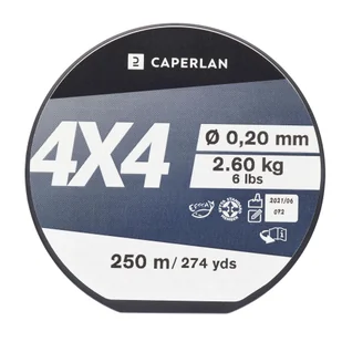 Żyłka wędkarska Caperlan 4x4 250 m - Inne akcesoria dla wędkarzy - miniaturka - grafika 1