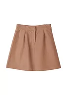 Spódnice - s.Oliver Dziewczęca spódnica w kratkę z elastycznym ściągaczem, brązowy, 116 cm - miniaturka - grafika 1