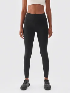 4F Legginsy sportowe w kolorze czarnym - Spodnie sportowe damskie - miniaturka - grafika 1