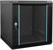 Szafy rack - vidaXL Szafa sieciowa z przechowywaniem Czarny 53 x 60 x 60 cm Stal 42017656 - miniaturka - grafika 1