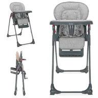 Krzesełka do karmienia - KRZESEŁKO DO KARMIENIA SKŁADANE REGULOWANE KÓŁKA LORELLI DULCE - miniaturka - grafika 1