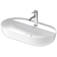 Umywalki - Duravit Luv umywalka 70x40 cm nablatowa owalna CeramicPlus biała 03807026001 - miniaturka - grafika 1