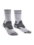 Skarpetki damskie - Bridgedale Damskie wędrówki średniej wagi buty wysokość - Merino Endurance skarpety piesze wędrówki średniej wagi wysokość butów - skarpety z merino wytrzymałość Srebrny szary L - miniaturka - grafika 1