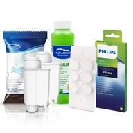 Akcesoria i części do ekspresów do kawy - Zestaw Do Saeco Philips, AL-Inte+ 2 szt, Odkamieniacz  Aqualogis Verde 250ml, CA6700/10 - miniaturka - grafika 1