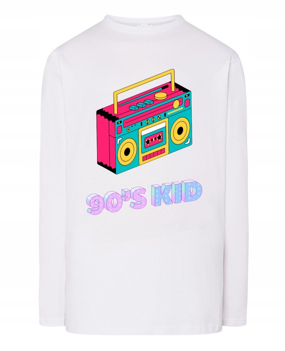 Longsleeve męski Retro print 90's Kid Dziecko lat 90 tych r.5XL