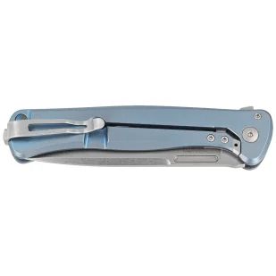 Nóż składany LionSteel Skinny Blue Titanium/Blue Dark Matter Carbon Fiber, Stonewashed MagnaCut by Molletta (SK01 BL) - Noże - miniaturka - grafika 7