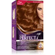 Farby do włosów i szampony koloryzujące - Wella Color Perfect farba do włosów odcień 6/74 Dark Blonde Amber 1 szt. - miniaturka - grafika 1