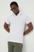 Koszulki męskie - Lacoste polo męski kolor beżowy gładki - miniaturka - grafika 1