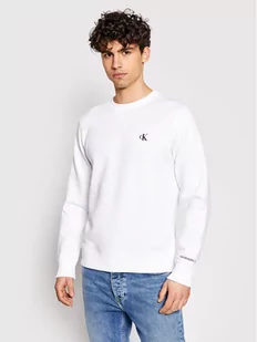 Calvin Klein Jeans Bluza Embroidered Logo J30J314536 Biały Regular Fit - Bluzy męskie - miniaturka - grafika 1