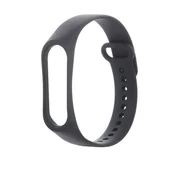 Akcesoria do smartwatchy - TelForceOne Pasek silikonowy do Xiaomi Mi Band 3 / 4 czarny - miniaturka - grafika 1