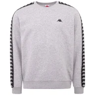 Bluzy męskie - Bluza męska Kappa Ildan szara 309004 15-4101M - miniaturka - grafika 1