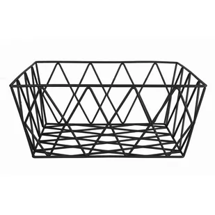 Kleine Wolke Slack Koszyk łazienkowy czarny M druciany - Kubki na szczoteczki do zębów - miniaturka - grafika 1
