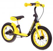 Rowerki biegowe - Sport Trike, rowerek biegowy Balancer, żółty - miniaturka - grafika 1