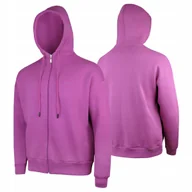 Bluzy damskie - BLUZA damska CAMPUS SERENITY dresowa ROZPINANA oversize z KAPTUREM różowa L - miniaturka - grafika 1