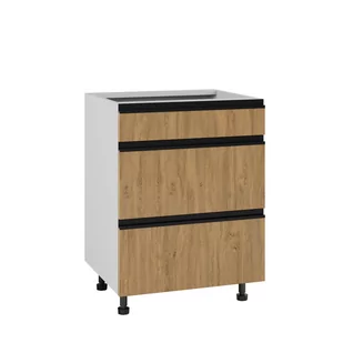 Bari Plus Szafka Dolna Ds-60-2W-1N_Metabox Dąb Kamienny - Meble kuchenne - miniaturka - grafika 1