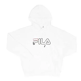 Bluzy damskie - FILA Damska bluza z kapturem Salea, jasna biel, L, Bright White, L - grafika 1