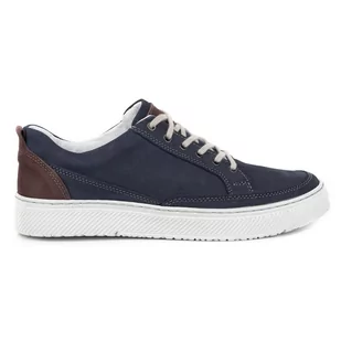 Buty Męskie skórzane SNEAKERS 950MA granatowe - Buty Olivier - Buty sportowe męskie - miniaturka - grafika 1