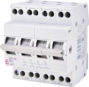 ETI Przełącznik modułowy sieć-agregat I-O-II 40A 4-biegunowy SSQ 440 - Inne akcesoria elektryczne - miniaturka - grafika 1