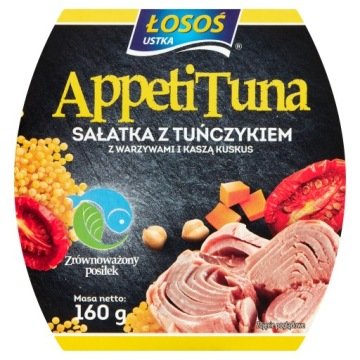 Łosoś Ustka AppetiTuna Sałatka z tuńczykiem z warzywami i kaszą kuskus 160g
