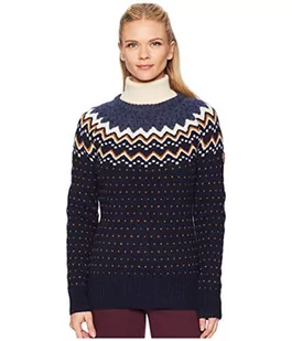 Fjallraven Damska bluza Övik Knit Sweater W niebieski niebieski (Dark Navy 555) XL 89941 - Bluzy damskie - miniaturka - grafika 1