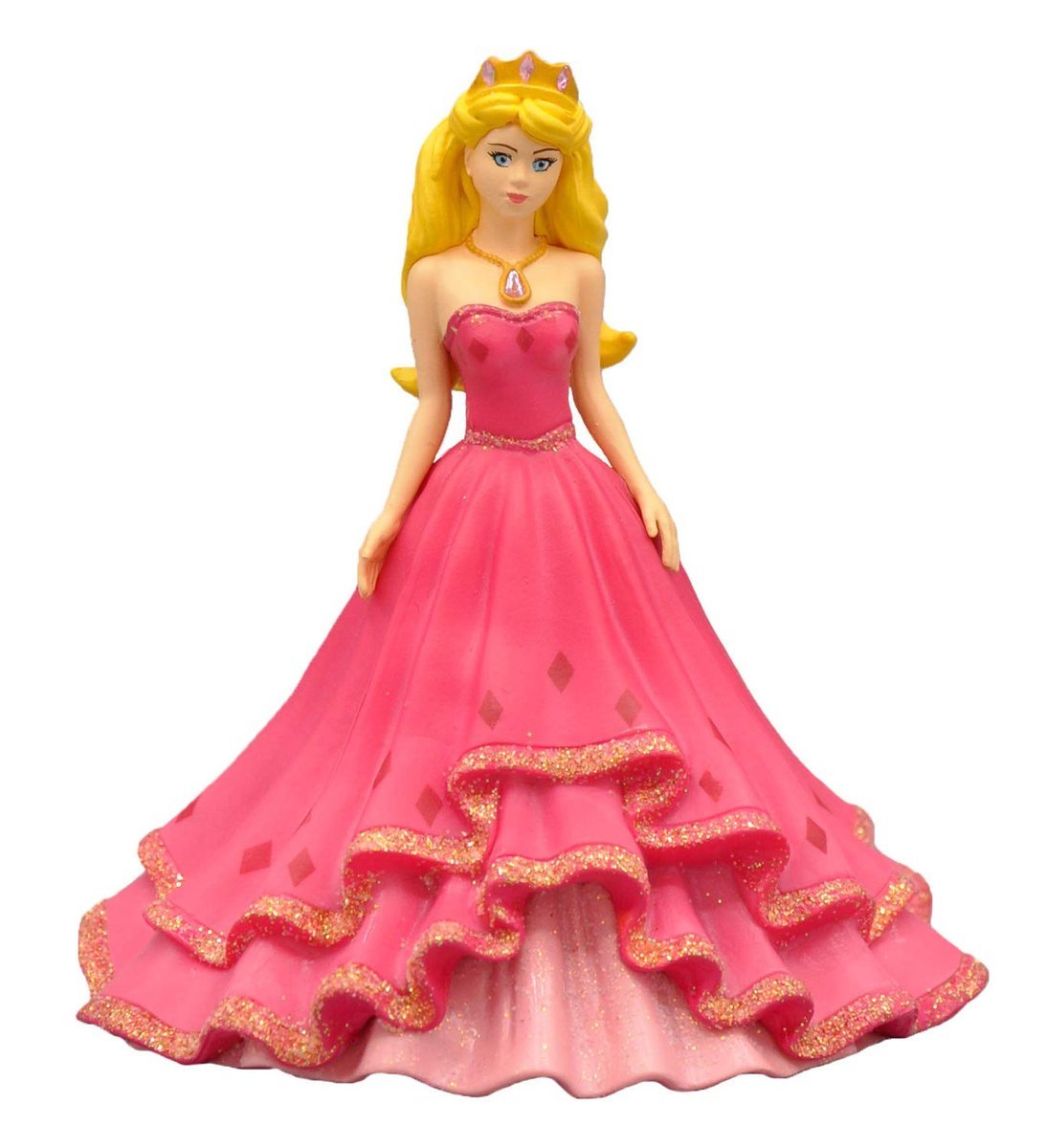 Bullyland 80754 - Figurka księżniczki Sabii w sukience balowej, ok. 10 cm, wierna w szczegóły, bez PCW, idealna jako mały prezent dla dzieci od 3 lat
