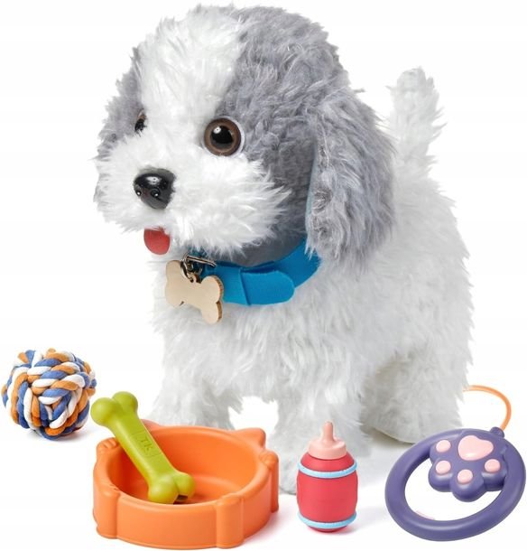 Piesek Pies Interaktywny Wydaje Dzwięki Szczeka Liże Zabawka Dla Dzieci 3+