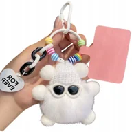 Breloki - Brelok Fiko Biały - uroczy pluszak do kluczy z oryginalnym designem - miniaturka - grafika 1