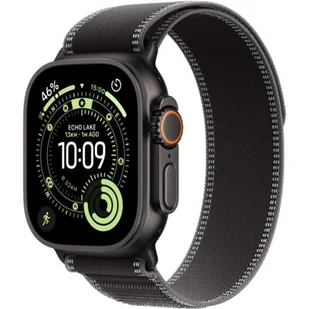 Apple Watch Ultra 3 GPS + Cellular 49mm Tytan czarny pasek Trail S/M Czarny - Smartwatch - miniaturka - grafika 1