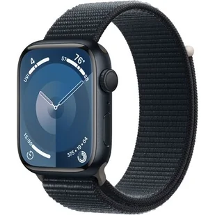 Apple Watch 9 GPS 45mm Aluminium Sport Czarny - Smartwatch - miniaturka - grafika 1