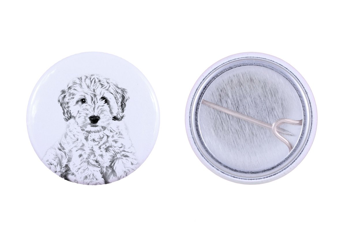 Cockapoo, Cockerpoo, Spoodle - przypinka z twoim psem, dodaj własne foto, marka Art-Dog