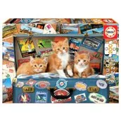 Puzzle - Educa Puzzle 200 elementów Kotki w podróży - miniaturka - grafika 1