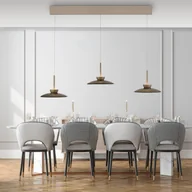 Lampy sufitowe - Lampa wisząca PURE LED Moon, brąz, szkło/aluminium 3-punktowa - miniaturka - grafika 1