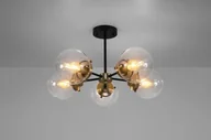 Lampy sufitowe - Candellux Industrialny plafon LENS 35-01306 szklane kule sufitowe bubbles czarne patyna 35-01306 - miniaturka - grafika 1