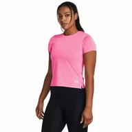 Koszulki sportowe damskie - Damska koszulka do biegania Under Armour UA Streaker SS - różowa - UNDER ARMOUR - miniaturka - grafika 1
