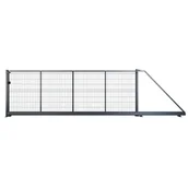 Ogrodzenia - Naterial Brama przesuwna Modus 5x1.7 m prawa antracytowa - miniaturka - grafika 1