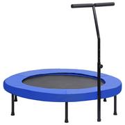 Trampoliny - vidaXL, Trampolina fitness z uchwytem i nakładką ochronną, 122 cm - miniaturka - grafika 1